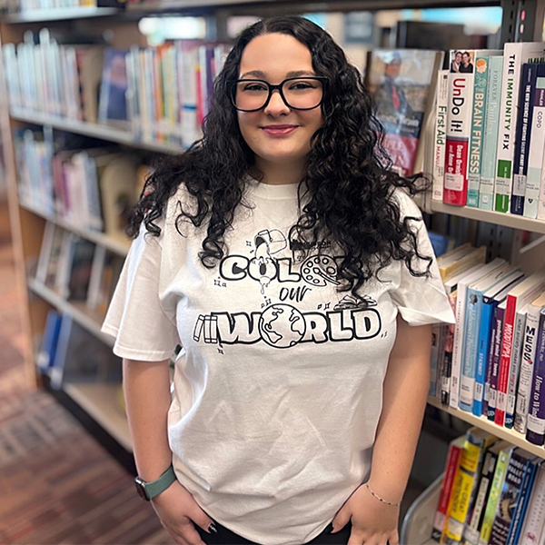 Ashlee Daly, Library Page at the Hudson Public Library