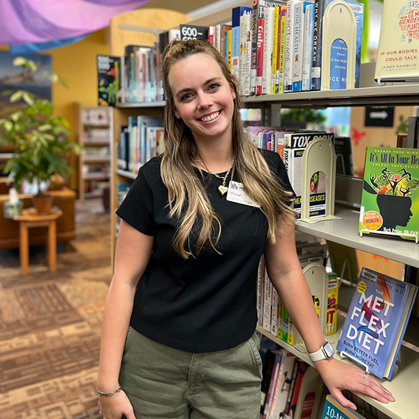 Hope Buchholtz, Library Page at the Hudson Public Library